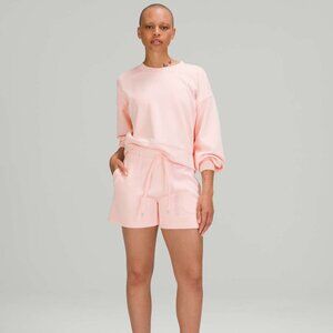 Lululemon Perfectly Oversized Cropped Crew *Softstreme - Pink Mist